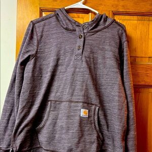 Carhartt purple Hooded shirt.